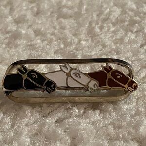 Horse Head Enamel Pin Equestrian Western